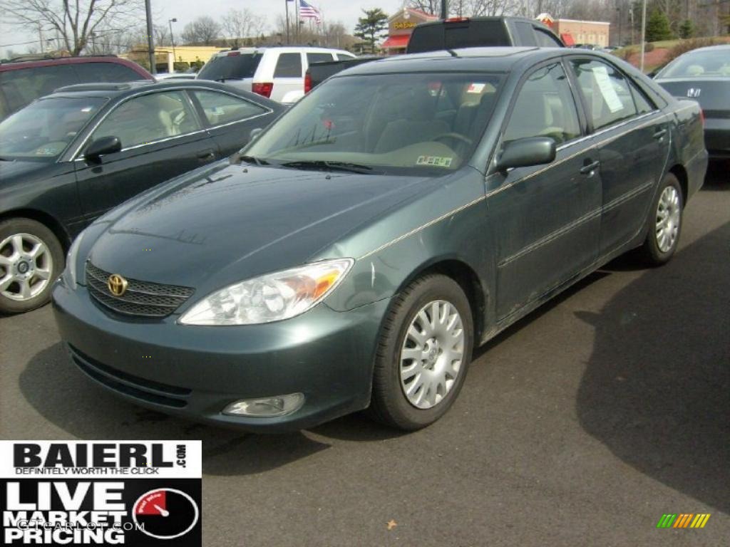 2003 Camry XLE - Aspen Green Pearl / Taupe photo #3