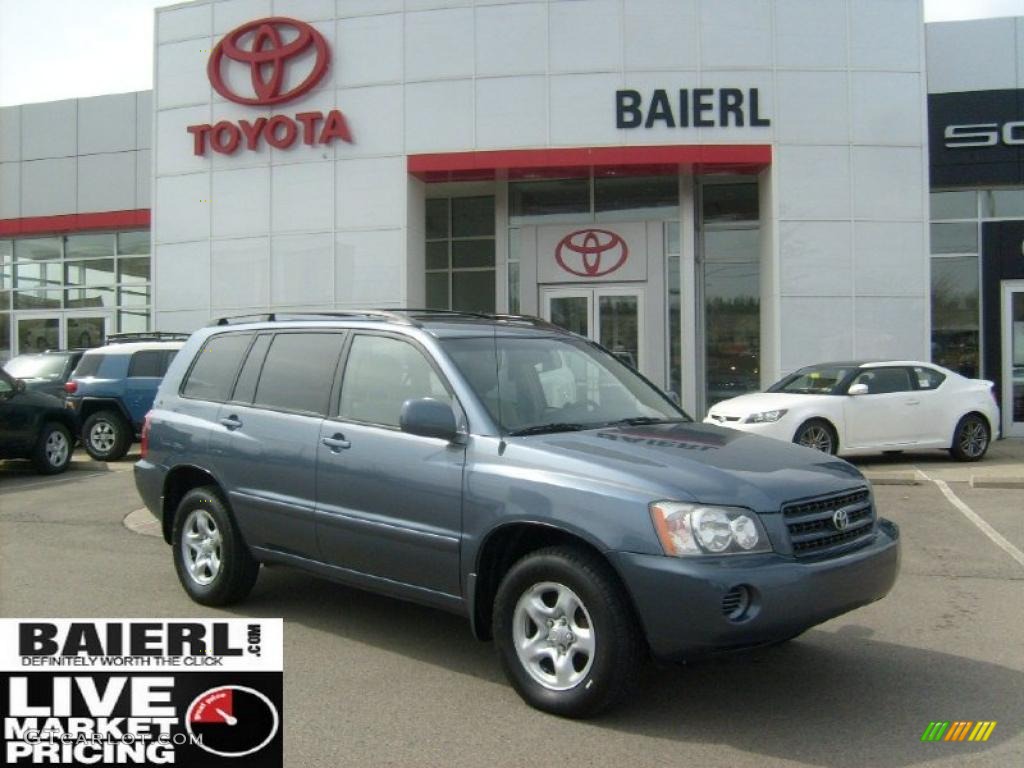 Bluestone Metallic Toyota Highlander