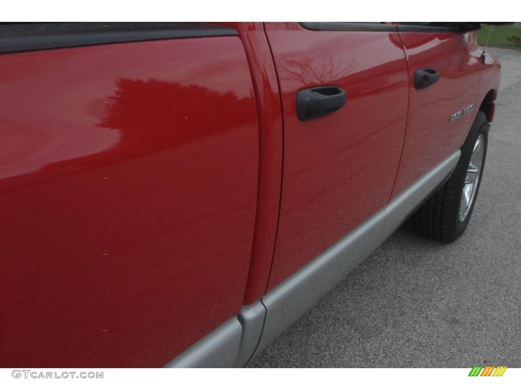 2003 Ram 1500 SLT Quad Cab 4x4 - Flame Red / Dark Slate Gray photo #11