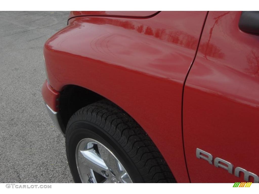 2003 Ram 1500 SLT Quad Cab 4x4 - Flame Red / Dark Slate Gray photo #46