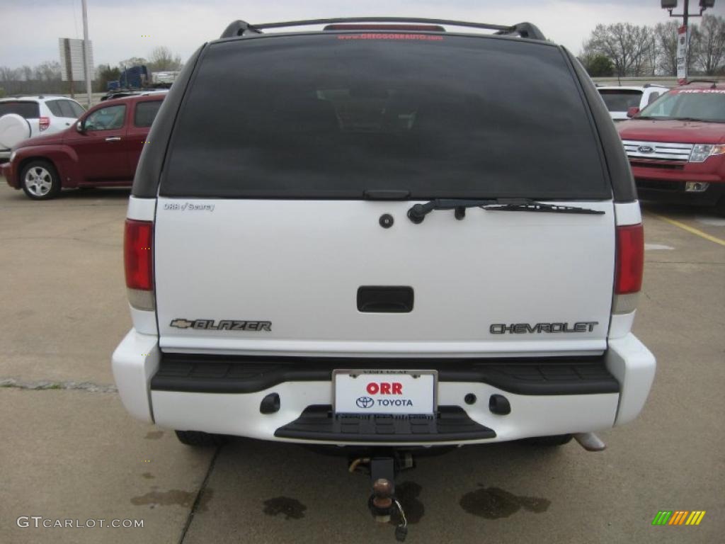 2000 Blazer LS 4x4 - Summit White / Graphite Gray photo #6