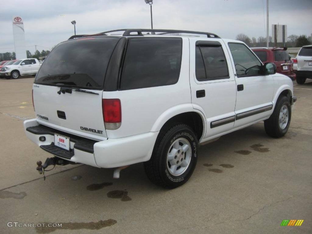 2000 Blazer LS 4x4 - Summit White / Graphite Gray photo #7