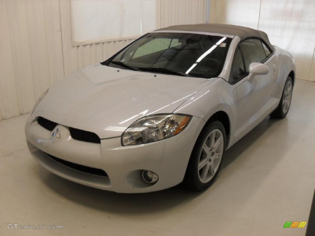 2007 Eclipse Spyder GT - Liquid Silver Metallic / Medium Gray photo #1