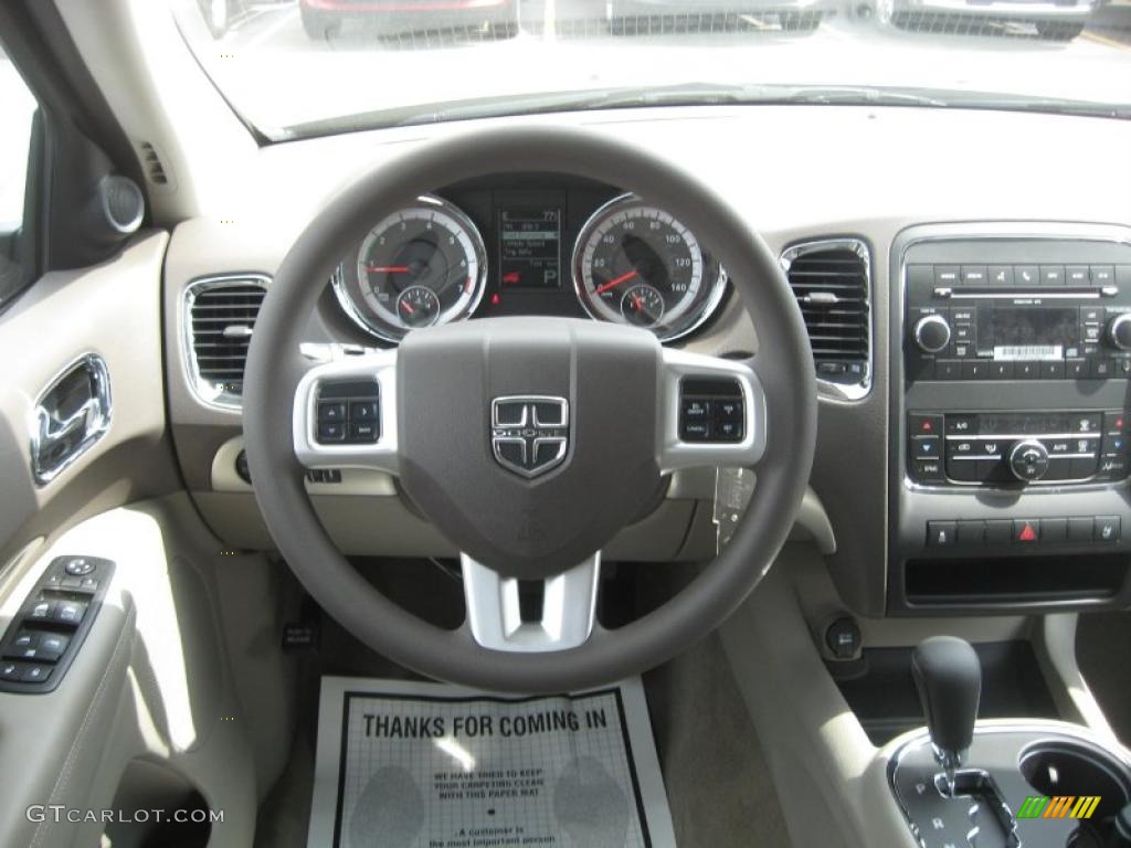 2011 Dodge Durango Express Dark Graystone/Medium Graystone Steering Wheel Photo #47013609