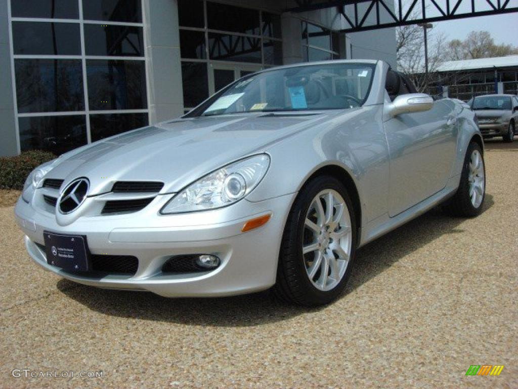 Iridium Silver Metallic 2007 Mercedes-Benz SLK 350 Roadster Exterior Photo #47013774