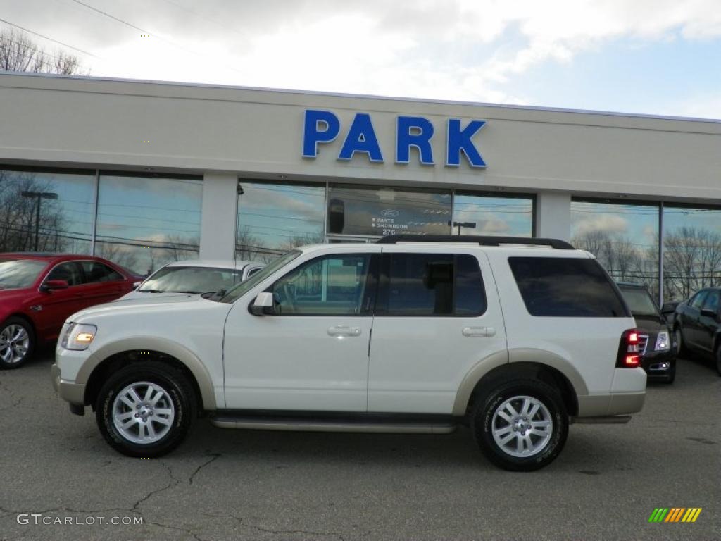 2010 Explorer Eddie Bauer 4x4 - White Suede / Camel photo #21