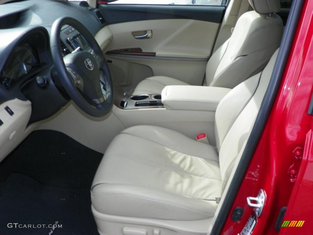 Ivory Interior 2010 Toyota Venza V6 AWD Photo #47013918