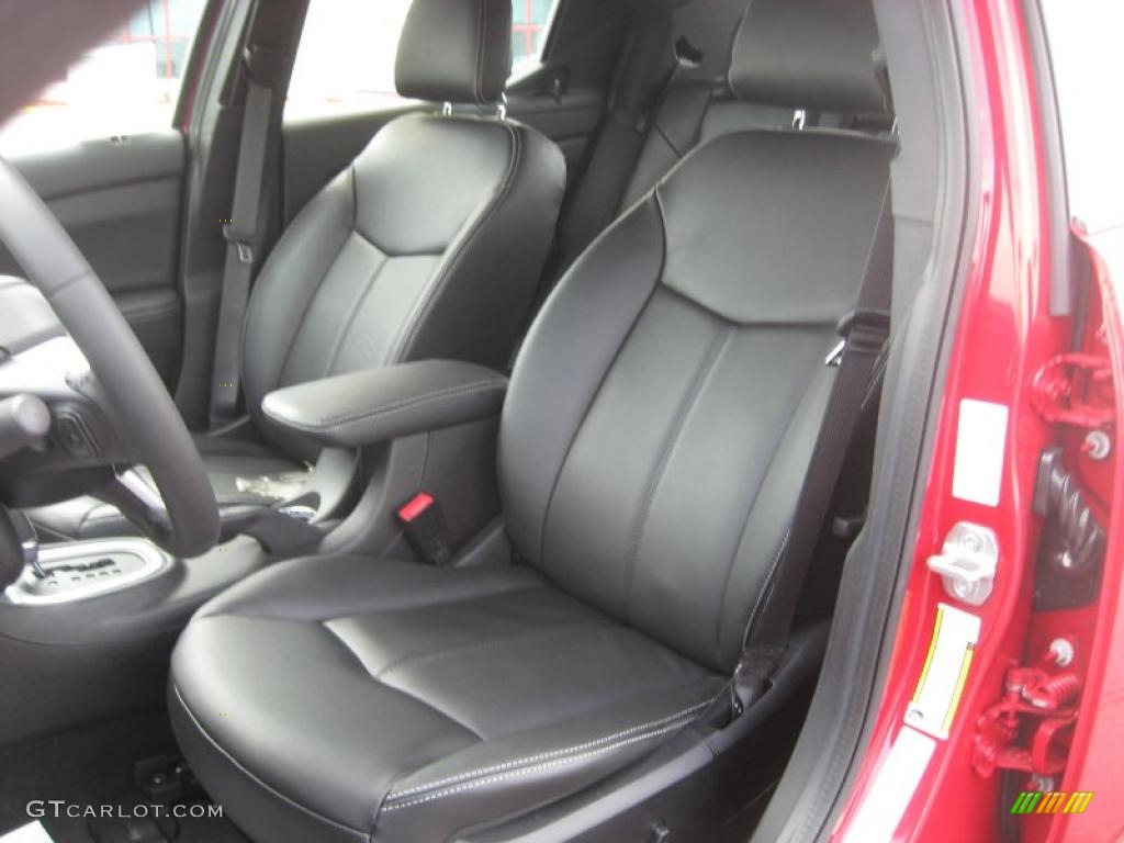 Black Interior 2011 Dodge Avenger Lux Photo #47014215