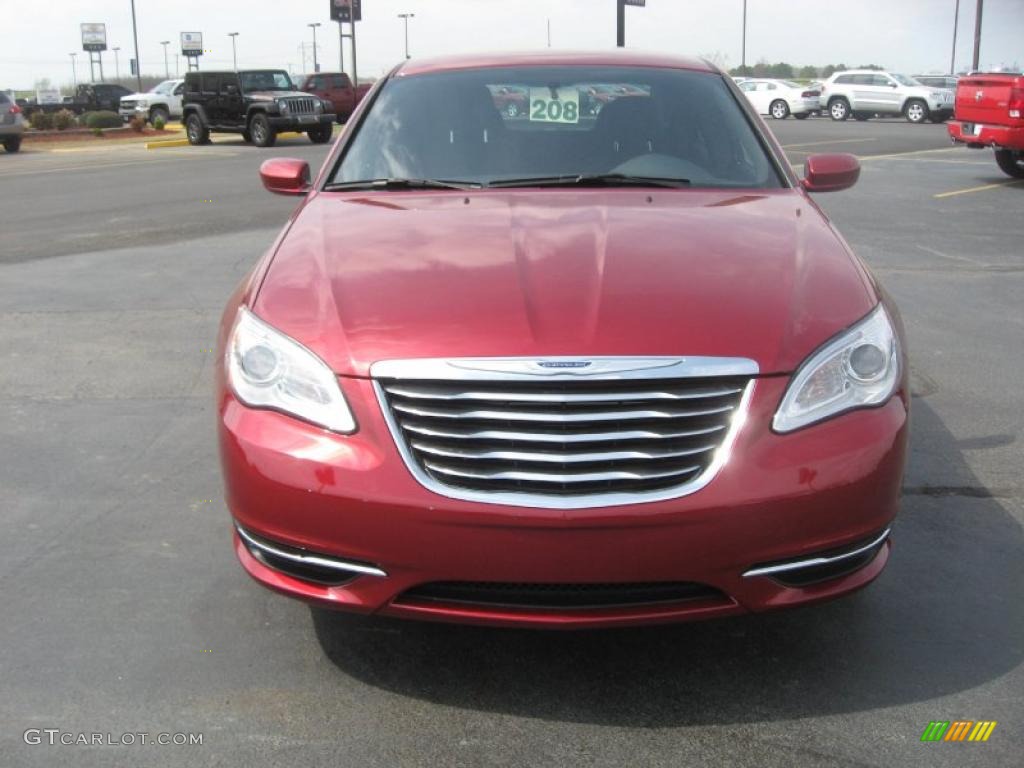 Deep Cherry Red Crystal Pearl 2011 Chrysler 200 Touring Exterior Photo #47014581