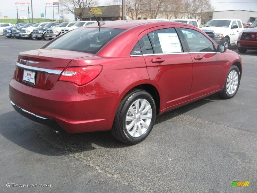 Deep Cherry Red Crystal Pearl 2011 Chrysler 200 Touring Exterior Photo #47014623