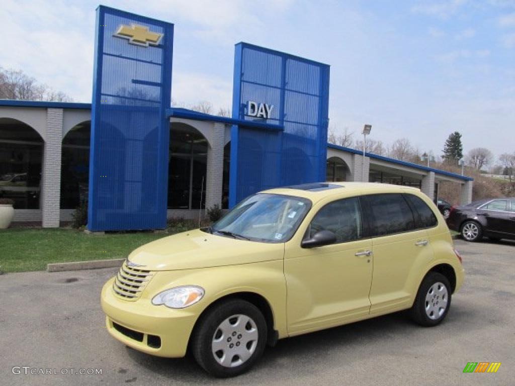 Pastel Yellow Chrysler PT Cruiser
