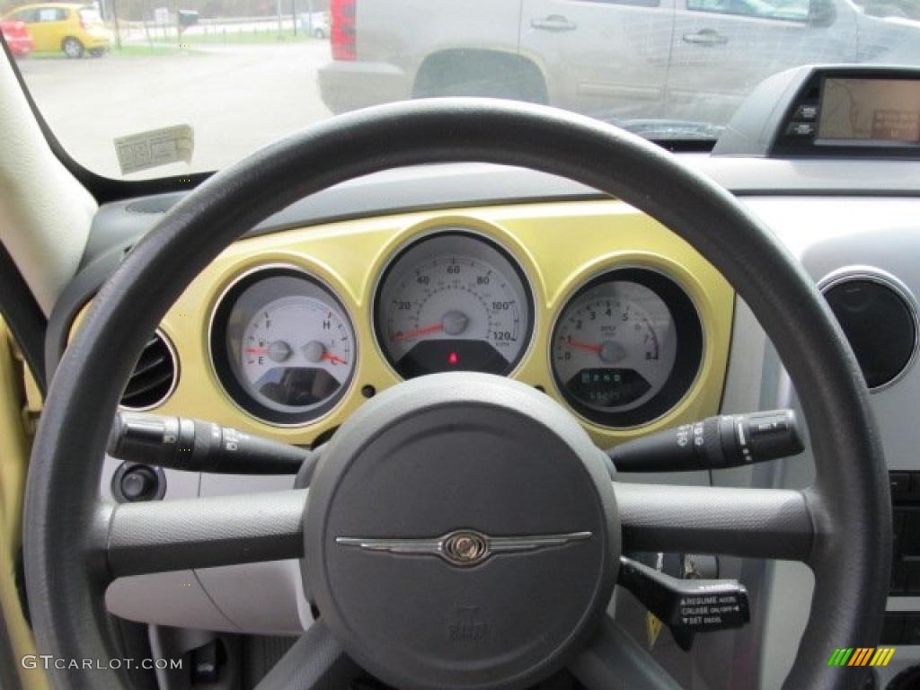 2007 PT Cruiser Touring - Pastel Yellow / Pastel Slate Gray photo #13