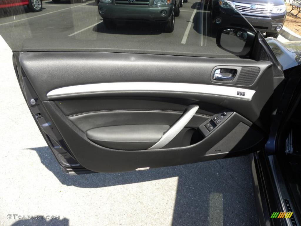 2009 Infiniti G 37 S Sport Coupe Graphite Door Panel Photo #47017377