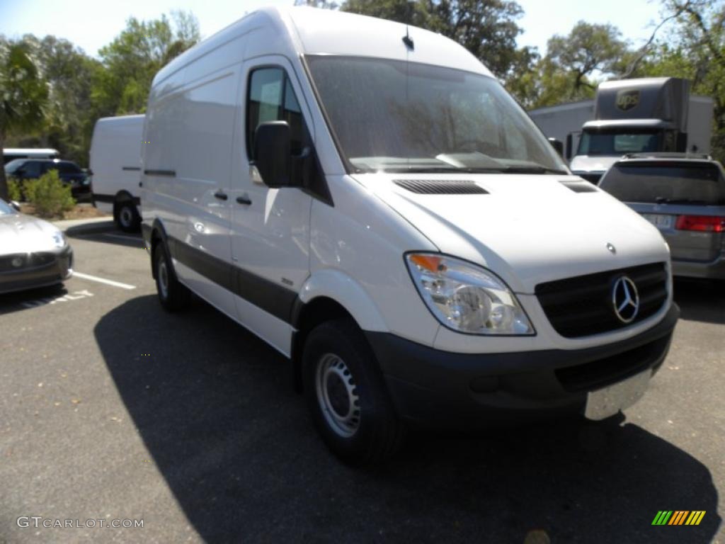 2011 Sprinter 2500 High Roof Cargo Van - Arctic White / Black photo #1