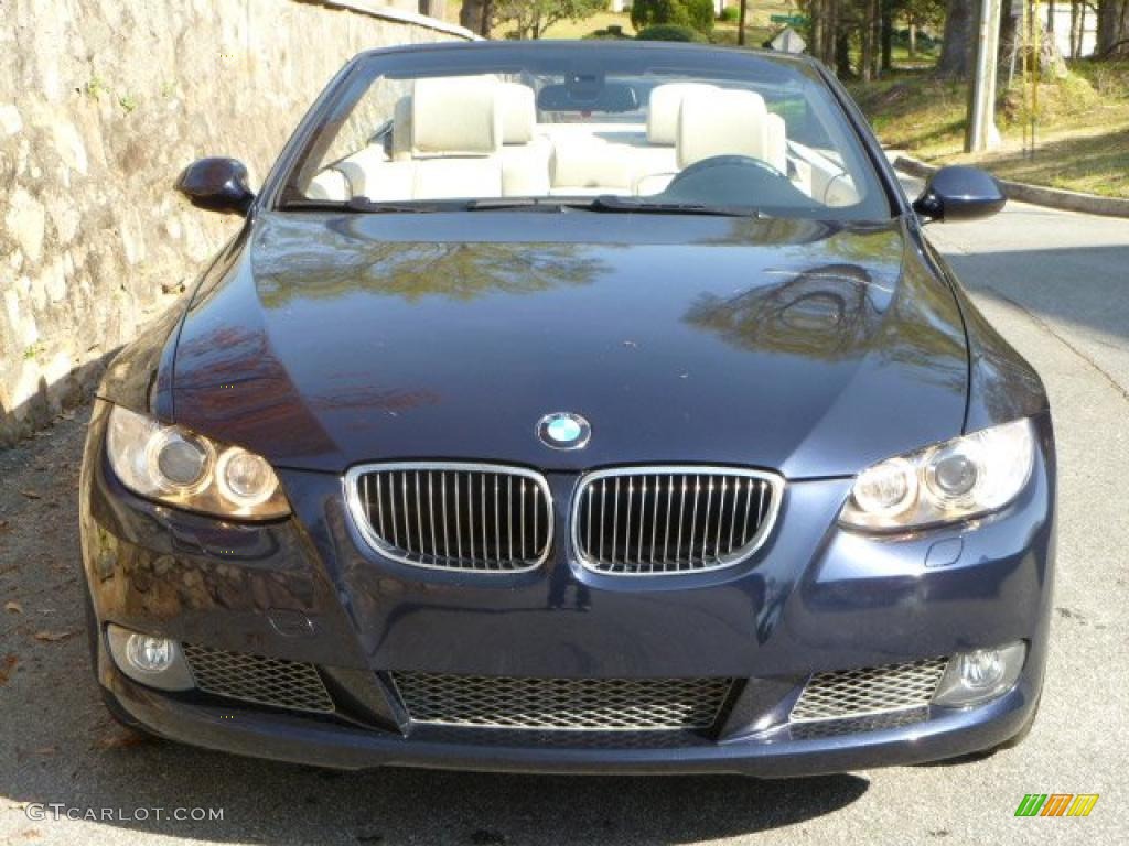 2007 3 Series 335i Convertible - Monaco Blue Metallic / Cream Beige photo #2