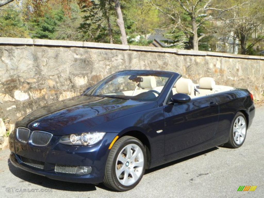 2007 3 Series 335i Convertible - Monaco Blue Metallic / Cream Beige photo #3