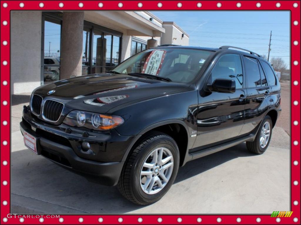 2006 X5 3.0i - Black Sapphire Metallic / Black photo #1