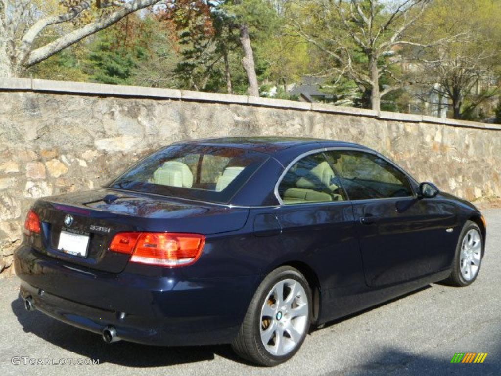 2007 3 Series 335i Convertible - Monaco Blue Metallic / Cream Beige photo #4