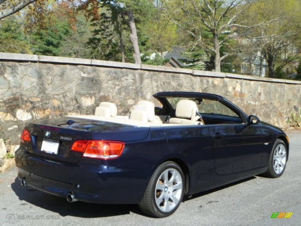 2007 3 Series 335i Convertible - Monaco Blue Metallic / Cream Beige photo #19