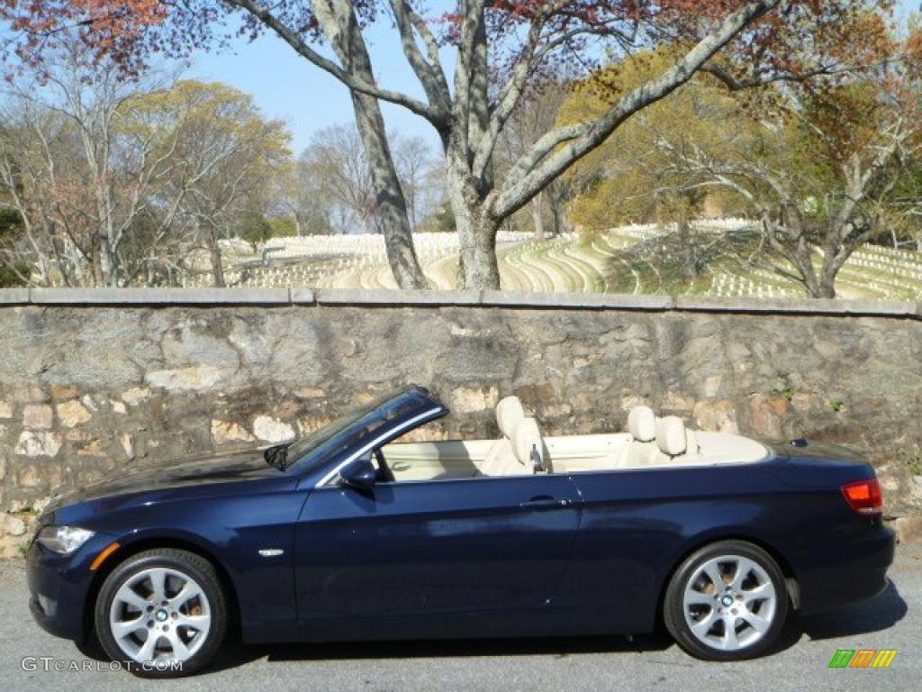 2007 3 Series 335i Convertible - Monaco Blue Metallic / Cream Beige photo #22
