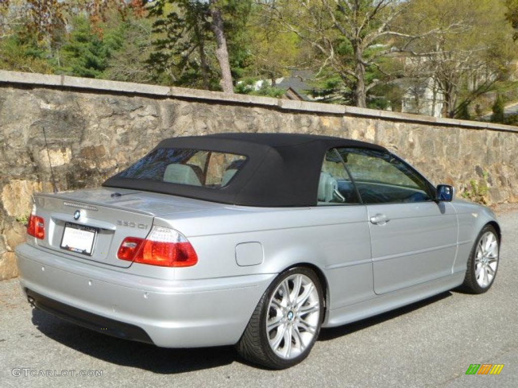 2006 3 Series 330i Convertible - Titanium Silver Metallic / Grey photo #4