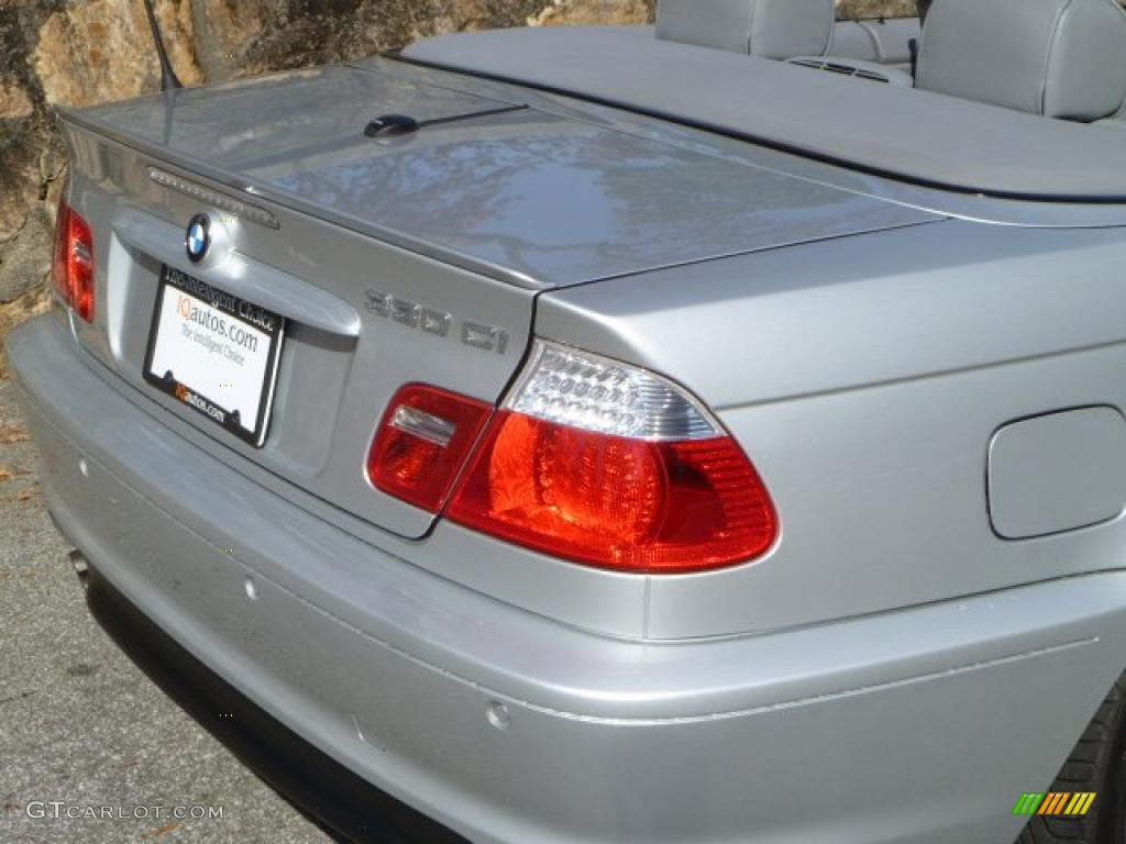 2006 3 Series 330i Convertible - Titanium Silver Metallic / Grey photo #13