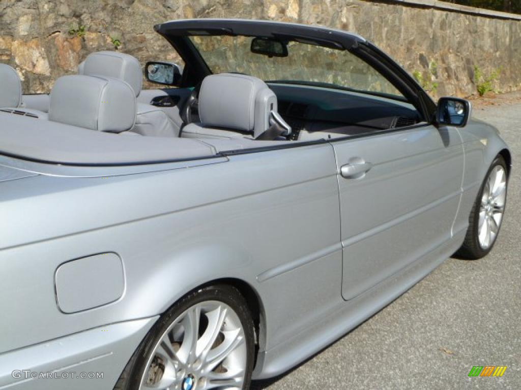 2006 3 Series 330i Convertible - Titanium Silver Metallic / Grey photo #15