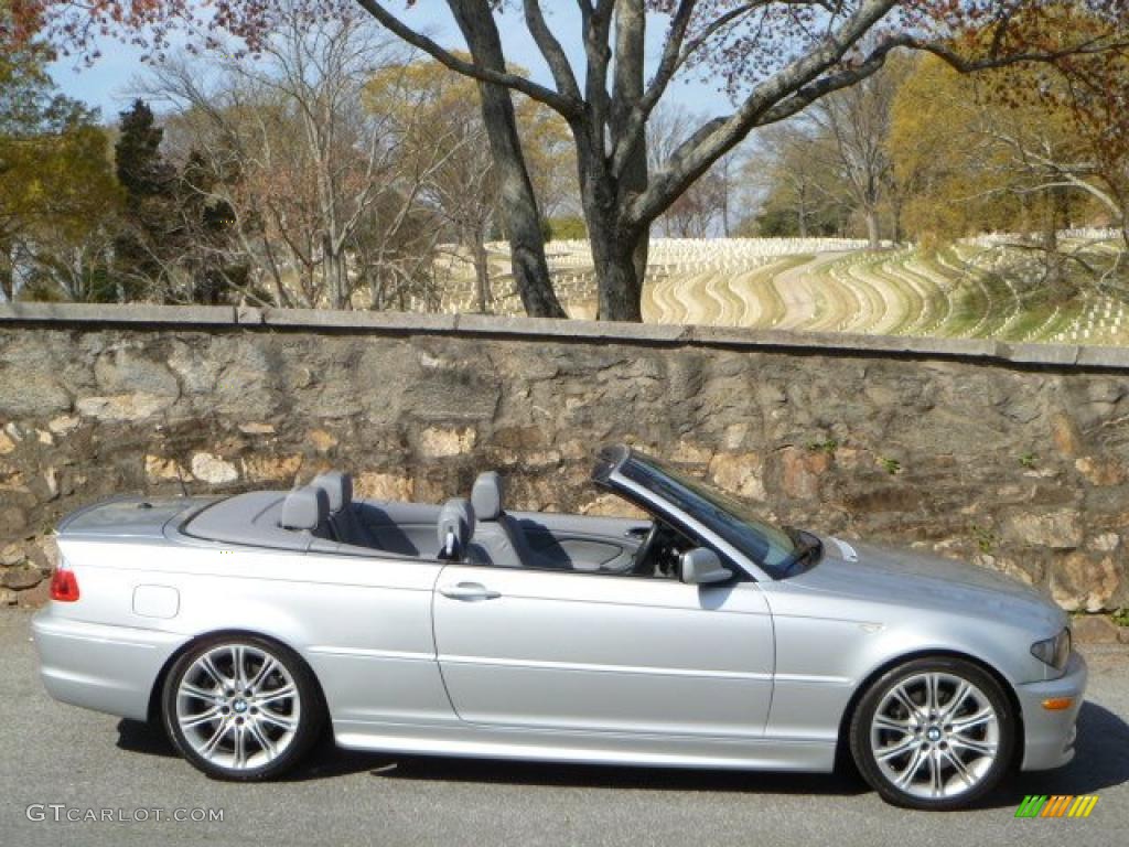 2006 3 Series 330i Convertible - Titanium Silver Metallic / Grey photo #16