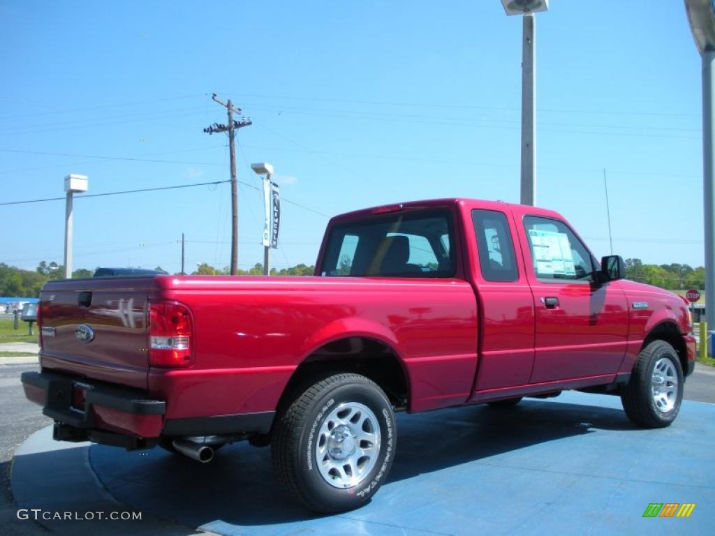 2011 Ranger XLT SuperCab - Redfire Metallic / Medium Dark Flint photo #3