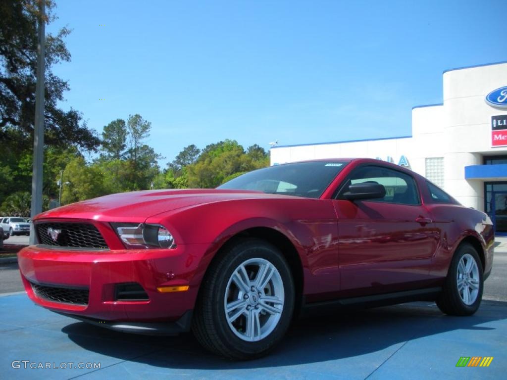 Red Candy Metallic 2012 Ford Mustang V6 Coupe Exterior Photo #47020194