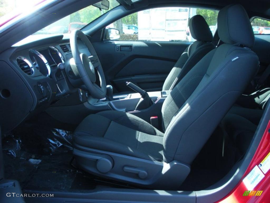 Charcoal Black Interior 2012 Ford Mustang V6 Coupe Photo #47020254