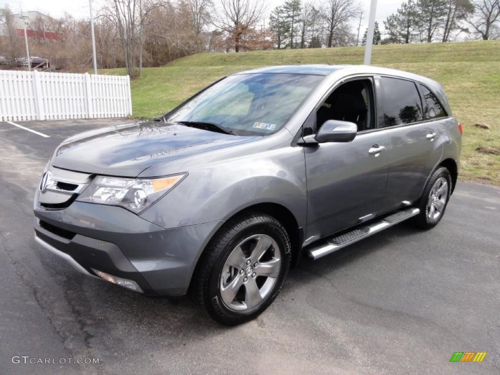 Sterling Gray Metallic 2009 Acura MDX Standard MDX Model Exterior Photo #47021202
