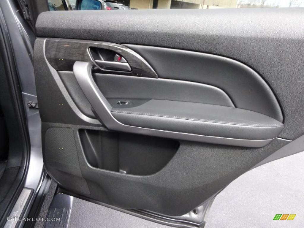 2009 Acura MDX Standard MDX Model Ebony Door Panel Photo #47021535