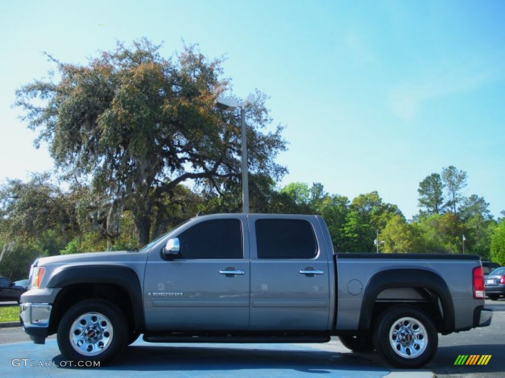 2008 Sierra 1500 Crew Cab - Steel Gray Metallic / Dark Titanium photo #2