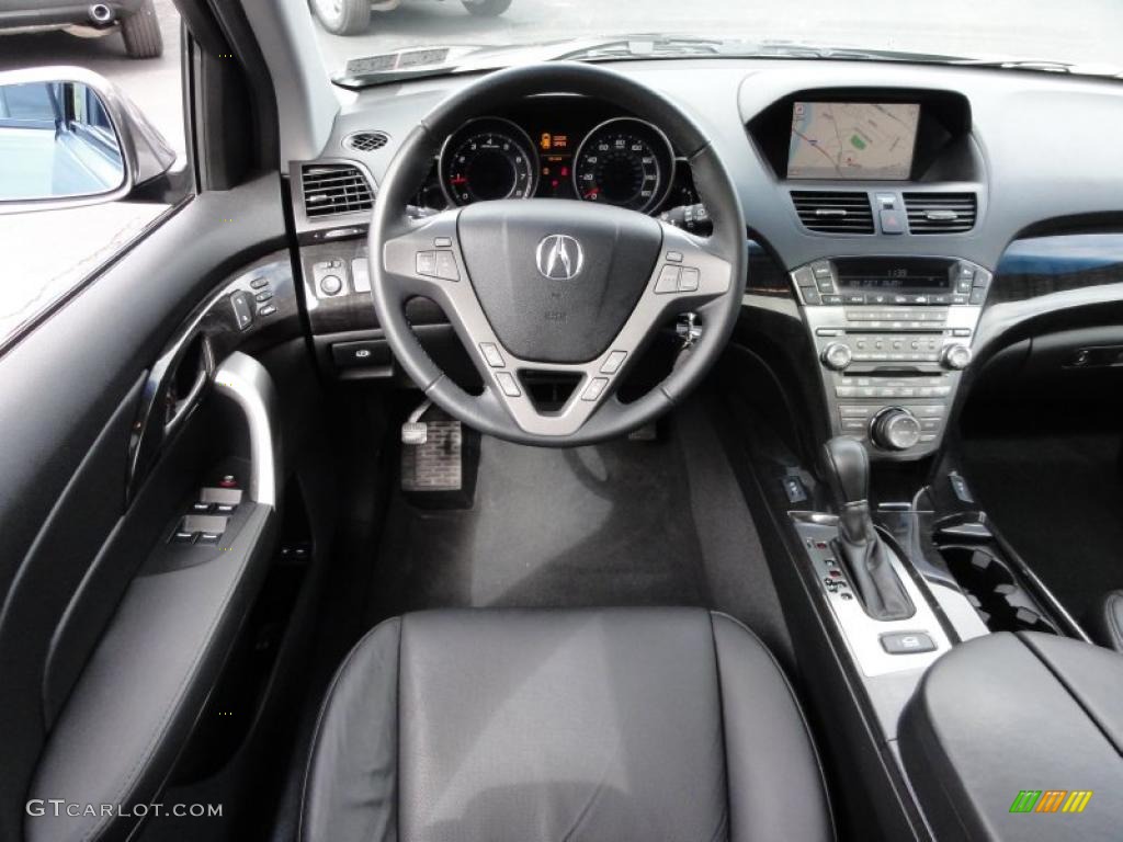 2009 Acura MDX Standard MDX Model Ebony Dashboard Photo #47021667