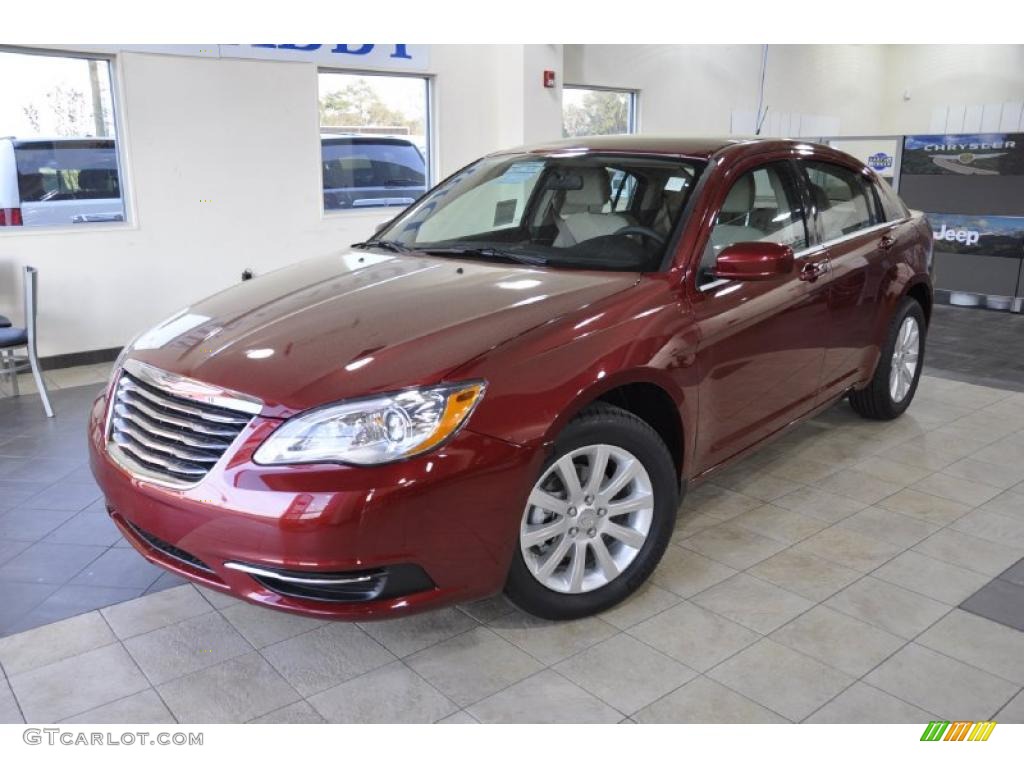 Deep Cherry Red Crystal Pearl 2011 Chrysler 200 Touring Exterior Photo #47021772