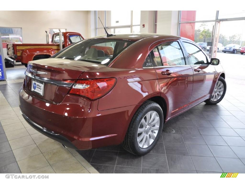 Deep Cherry Red Crystal Pearl 2011 Chrysler 200 Touring Exterior Photo #47021817