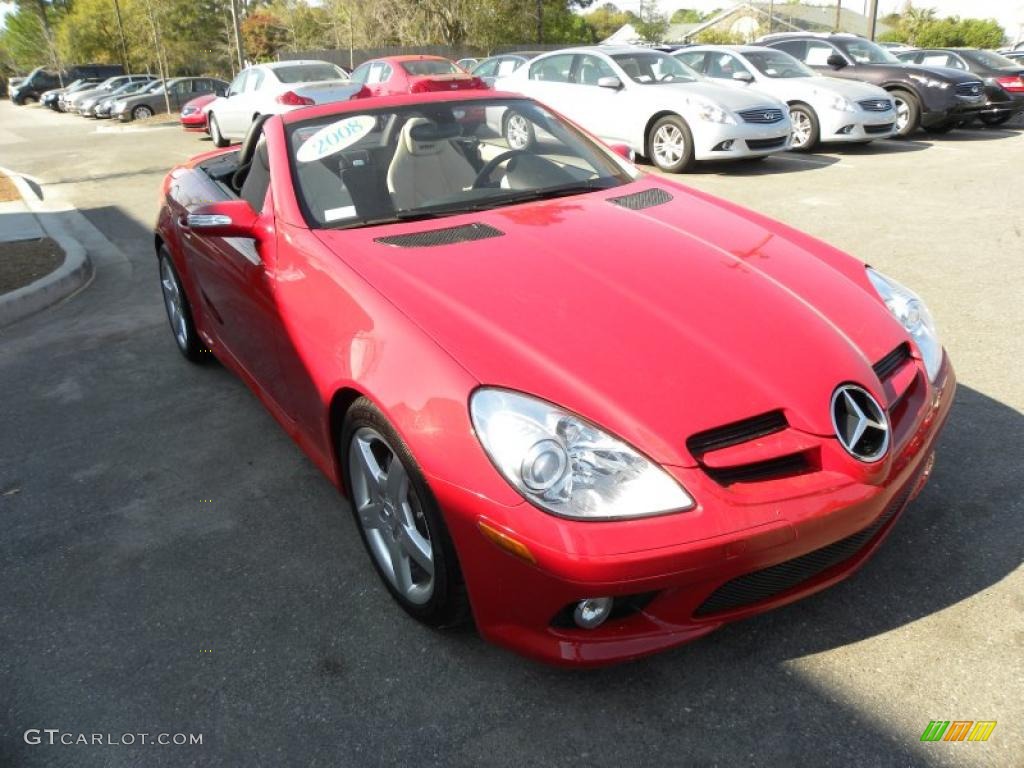 2008 SLK 280 Roadster - Mars Red / Beige photo #1