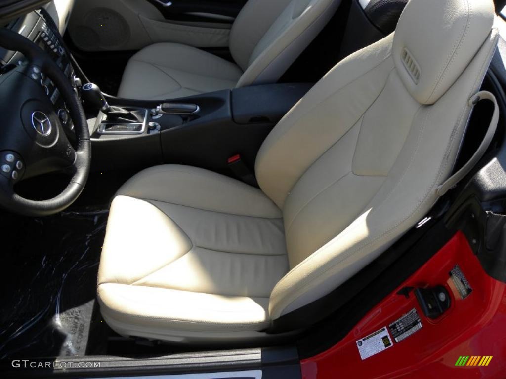 Beige Interior 2008 Mercedes-Benz SLK 280 Roadster Photo #47021931