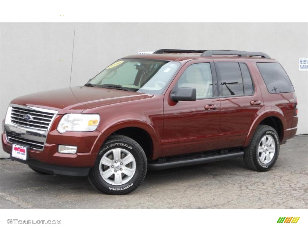 2010 Explorer XLT 4x4 - Dark Copper Metallic / Camel photo #1