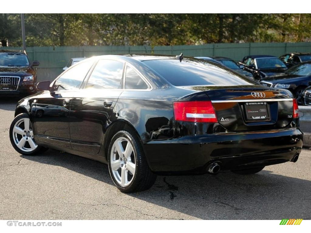 Brilliant Black 2008 Audi A6 3.2 Sedan Exterior Photo #47023308