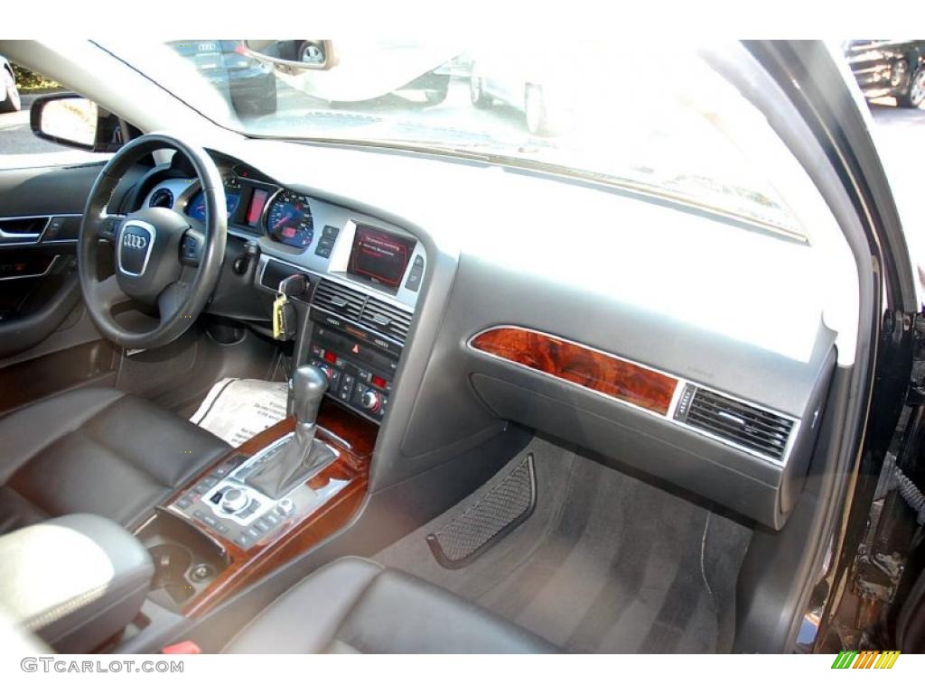 2008 Audi A6 3.2 Sedan Black Dashboard Photo #47023536