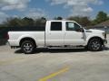 White Platinum Metallic Tri-Coat 2011 Ford F250 Super Duty Lariat Crew Cab Exterior