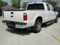 2011 White Platinum Metallic Tri-Coat Ford F250 Super Duty Lariat Crew Cab  photo #3