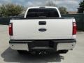 2011 White Platinum Metallic Tri-Coat Ford F250 Super Duty Lariat Crew Cab  photo #4