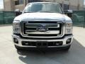 2011 White Platinum Metallic Tri-Coat Ford F250 Super Duty Lariat Crew Cab  photo #8