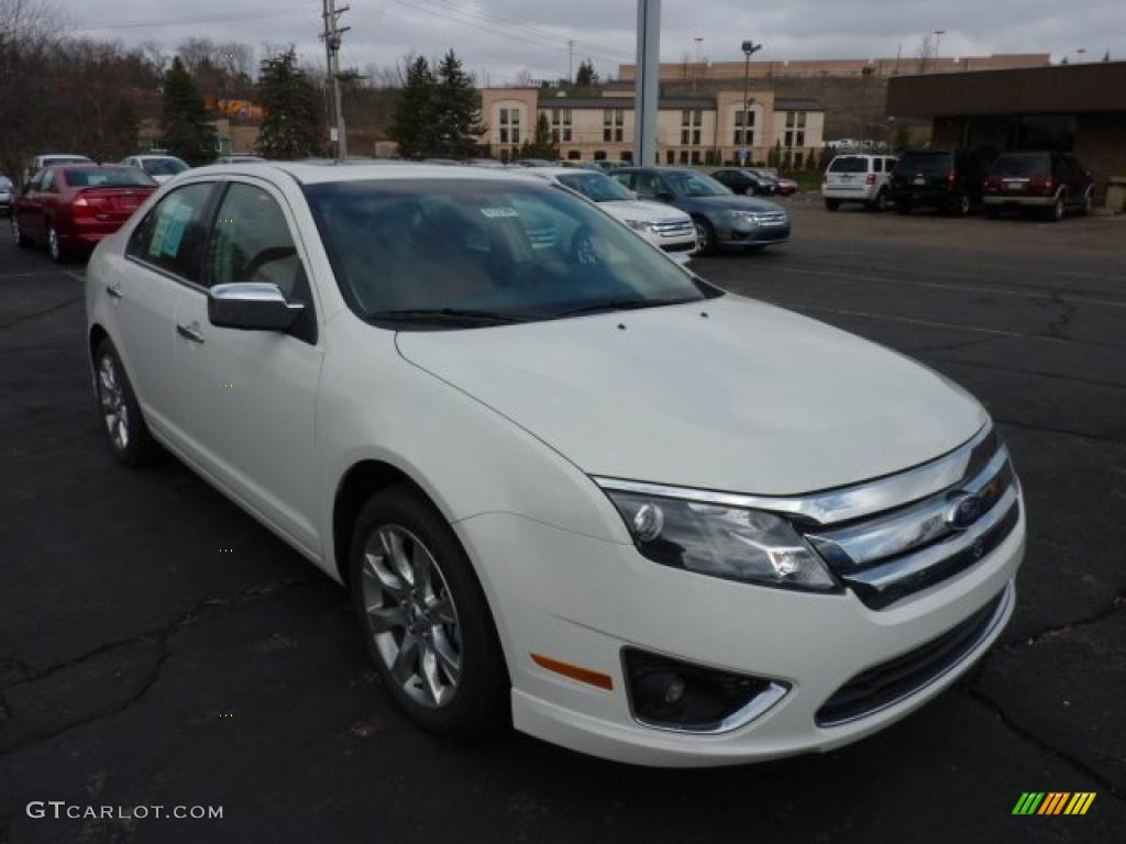 2011 Fusion SEL V6 AWD - White Suede / Ginger Leather photo #1