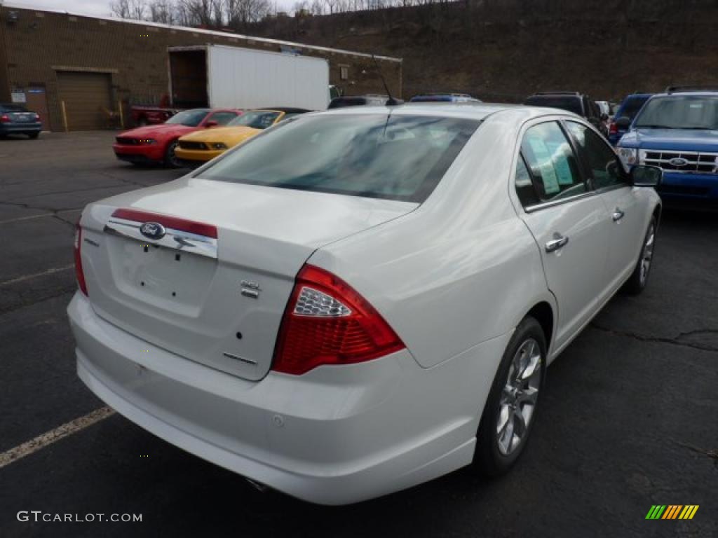 2011 Fusion SEL V6 AWD - White Suede / Ginger Leather photo #2