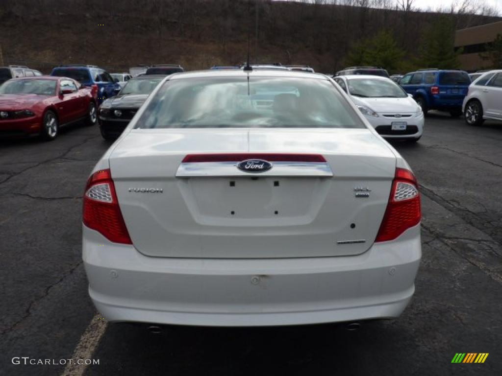 2011 Fusion SEL V6 AWD - White Suede / Ginger Leather photo #3