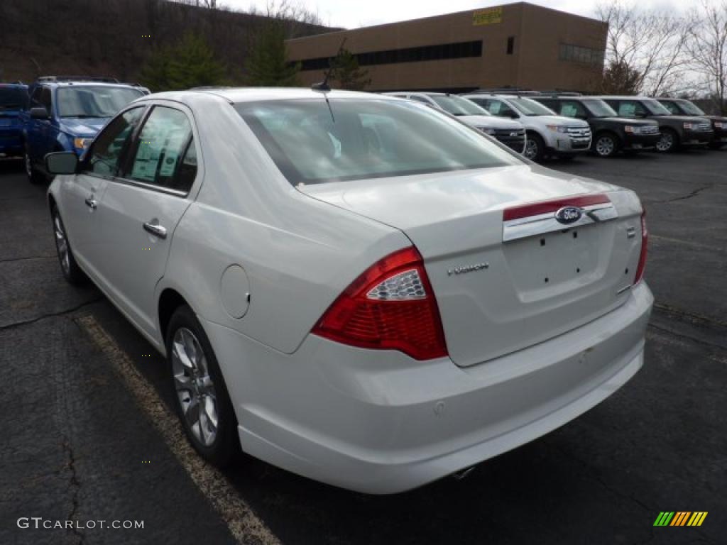2011 Fusion SEL V6 AWD - White Suede / Ginger Leather photo #4